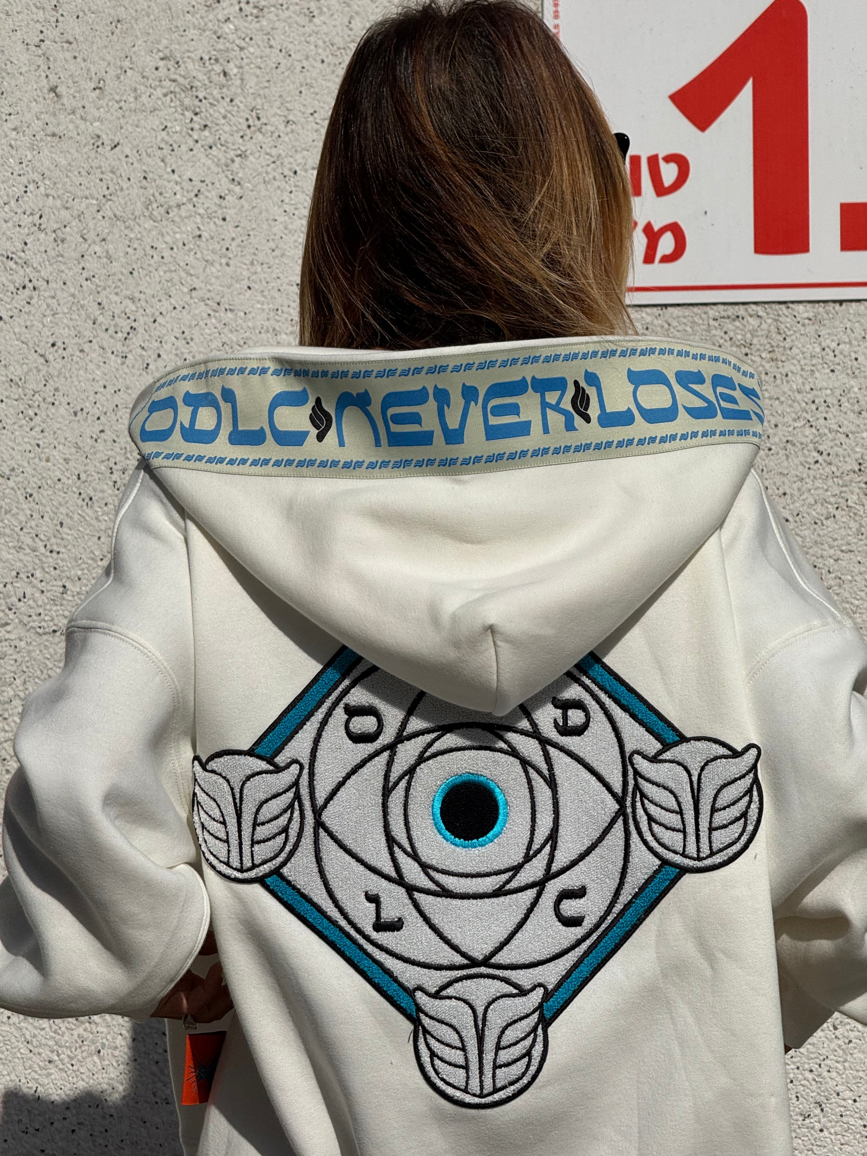 LE GOHEL Off-White &amp; Blue - Hoodie Limited Edition