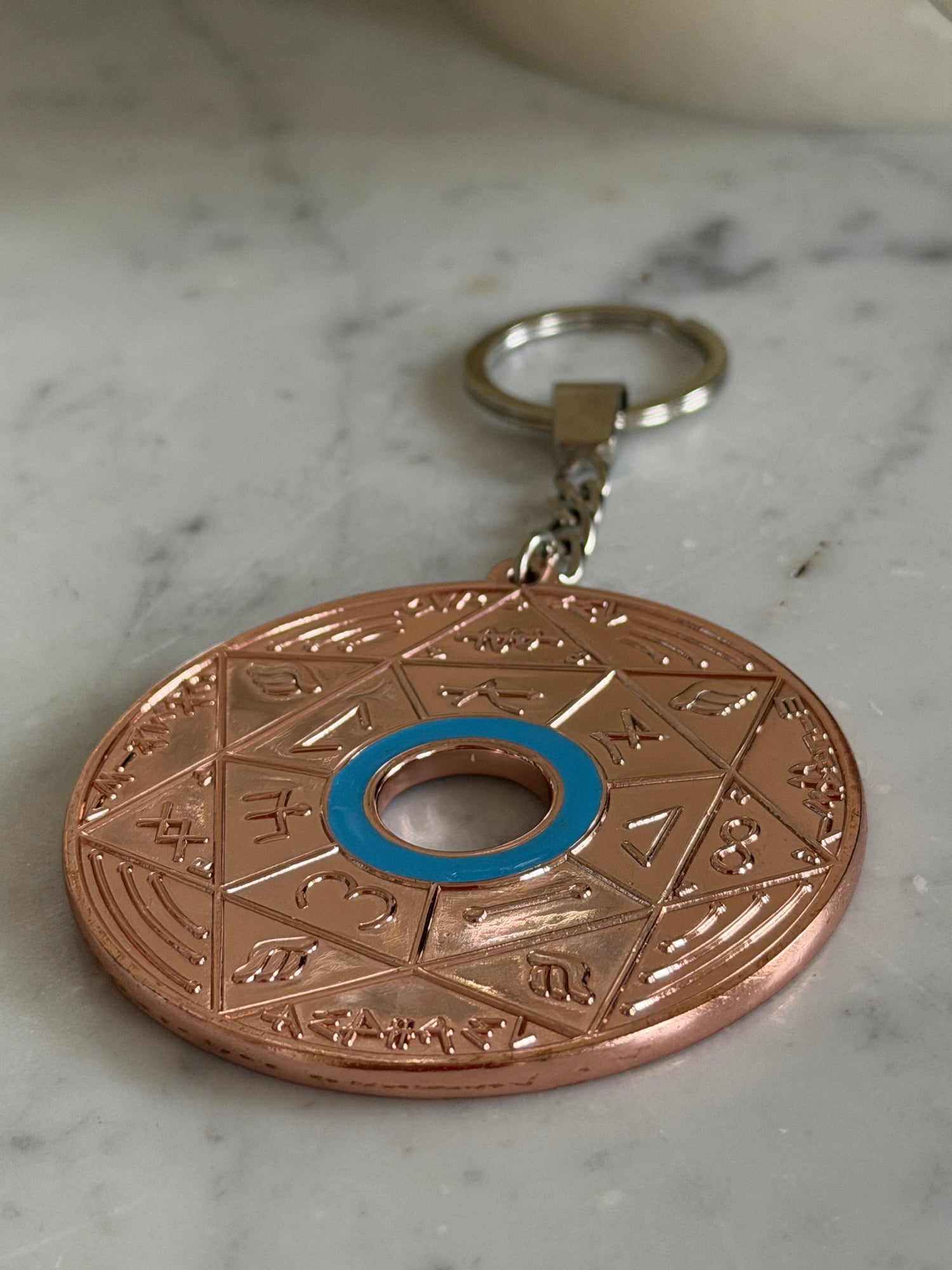 Porte-clés Pentacle Kabbalistique de Stabilité et de Vérité TRINITY Bronze - Limited Edition