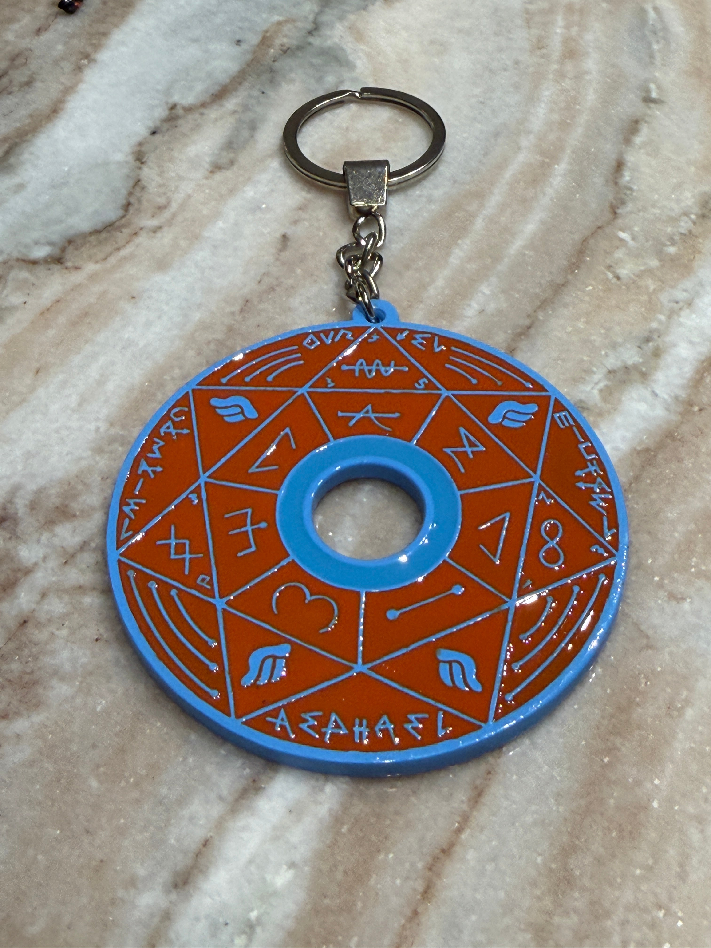 Porte-clé Pentacle Kabbalistique d&