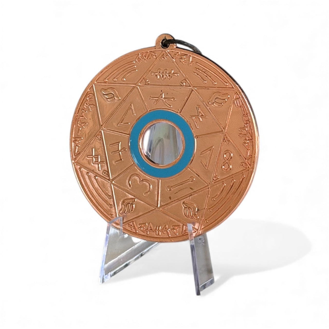 Chevalet Pentacle de Stabilité et de Vérité TRINITY Bronze - La roue des 7 sceaux - Édition signée de la main de la CONNAISSANCE - Limited Edition