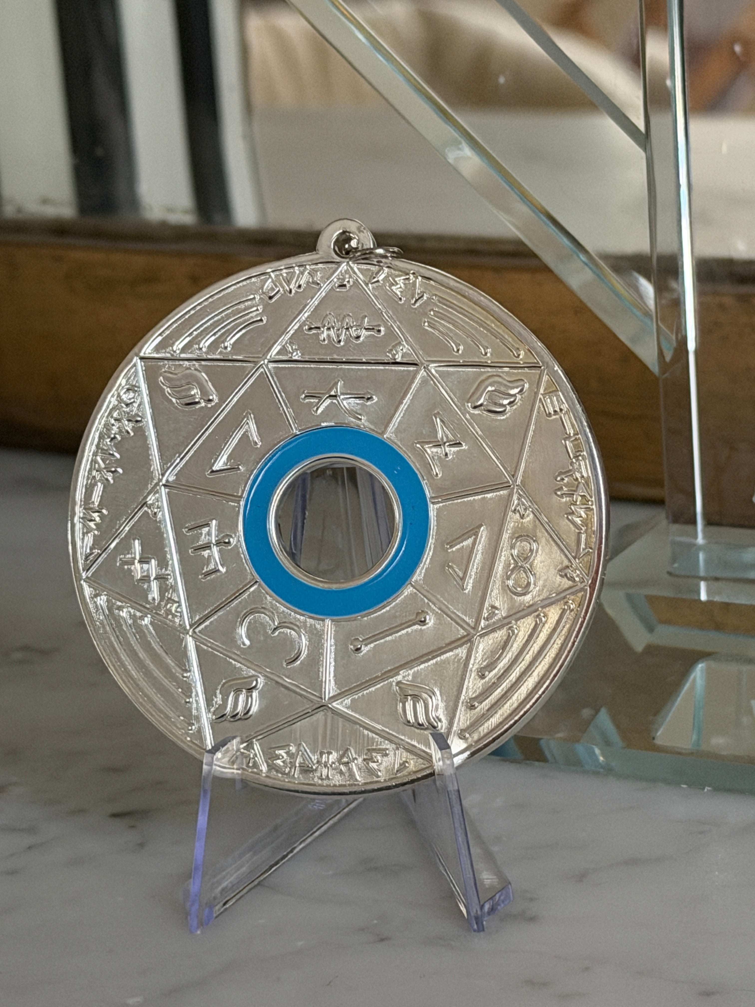 Chevalet Pentacle TRINITY Silver -  La Roue des 7 Sceaux - Édition signée de la main de LA CONNAISSANCE - Limited Edition