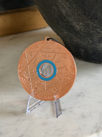 Chevalet Pentacle de Stabilité et de Vérité TRINITY Bronze - La roue des 7 sceaux - Édition signée de la main de la CONNAISSANCE - Limited Edition