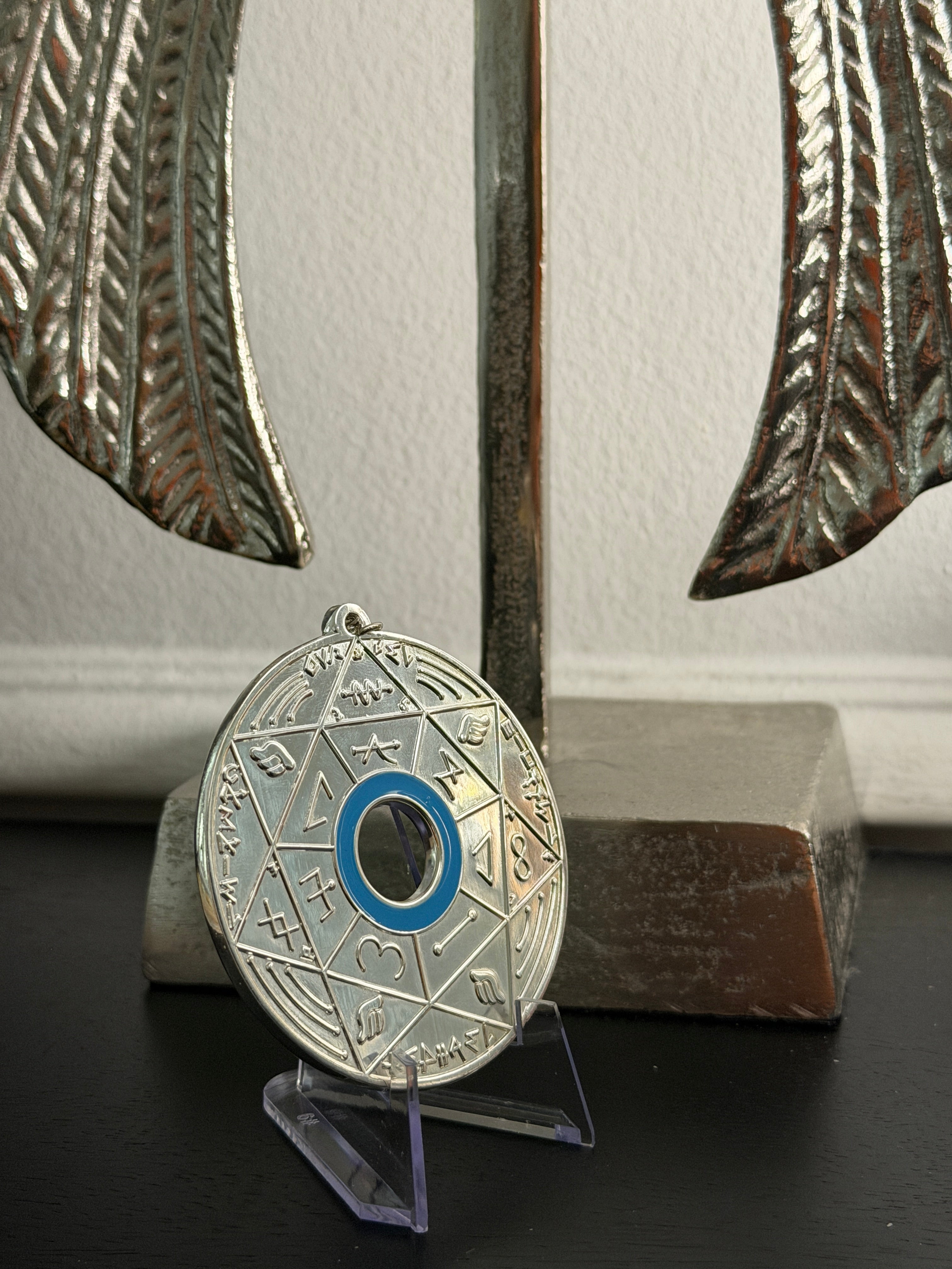 Chevalet Pentacle TRINITY Silver -  La Roue des 7 Sceaux - Édition signée de la main de LA CONNAISSANCE - Limited Edition