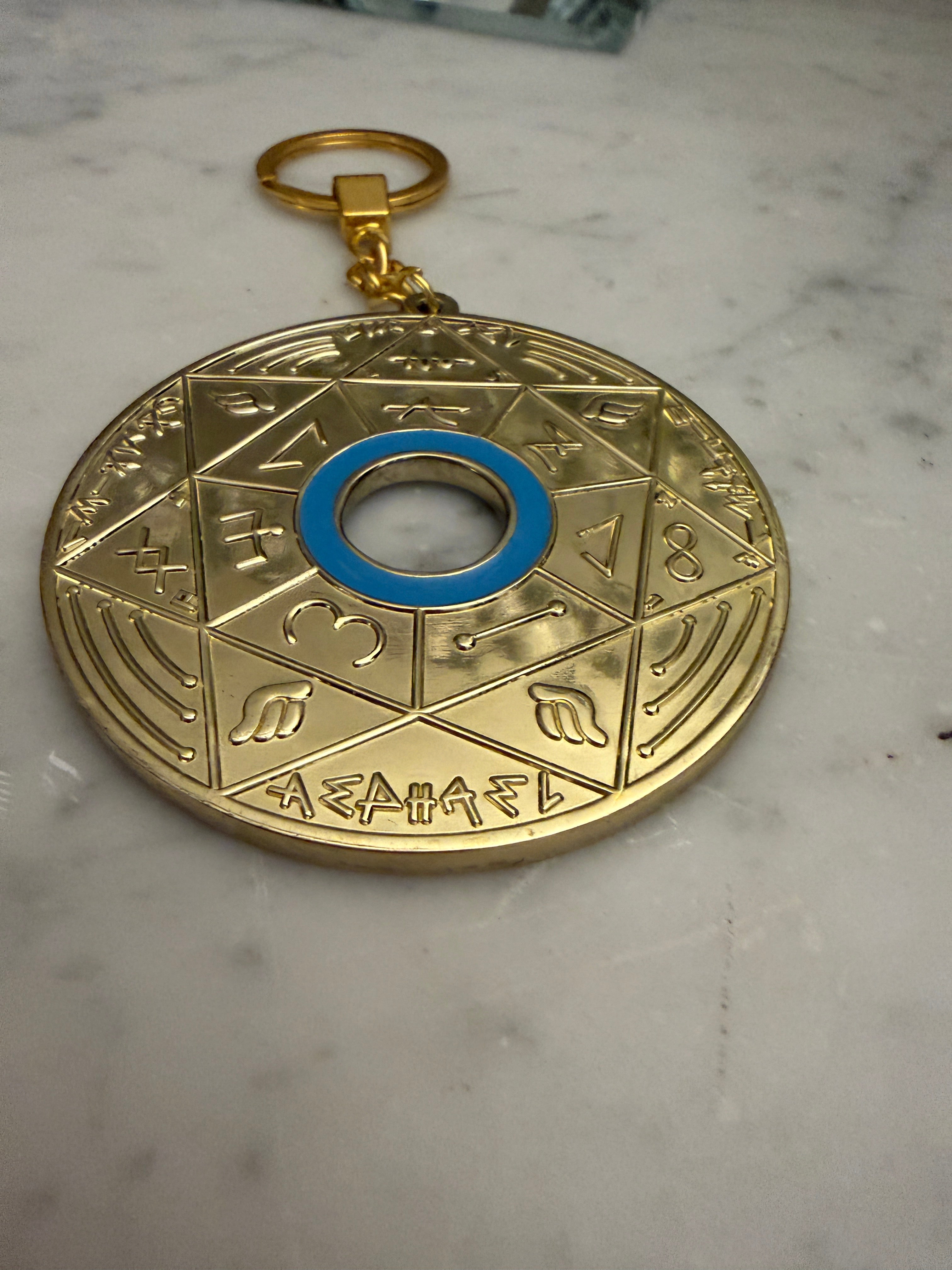 Porte-clé Pentacle Kabbalistique de Lumière et d&