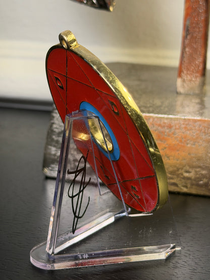 Chevalet Pentacle TRINITY Red &amp; Gold - La roue des 7 sceaux - Édition signée de la main de la CONNAISSANCE - Limited Edition