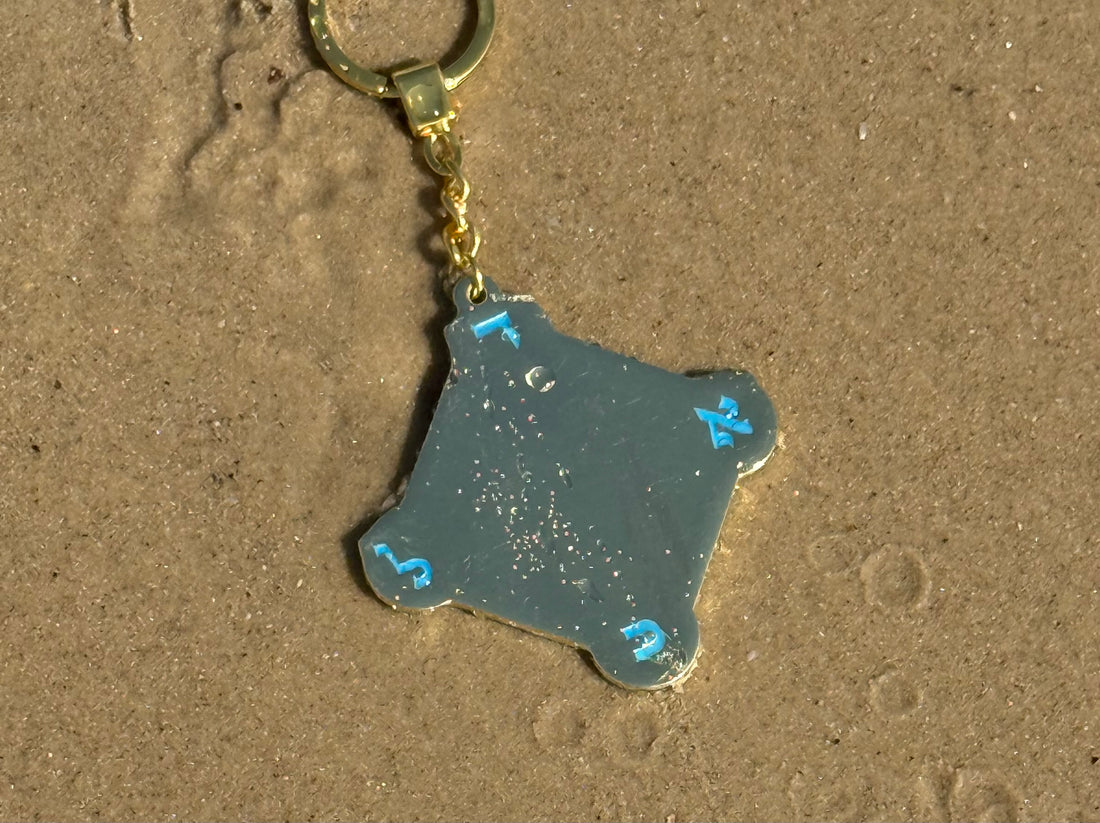 Porte-clé Talisman Kabbalistique AURORA Orange &amp; Gold Limited Edition