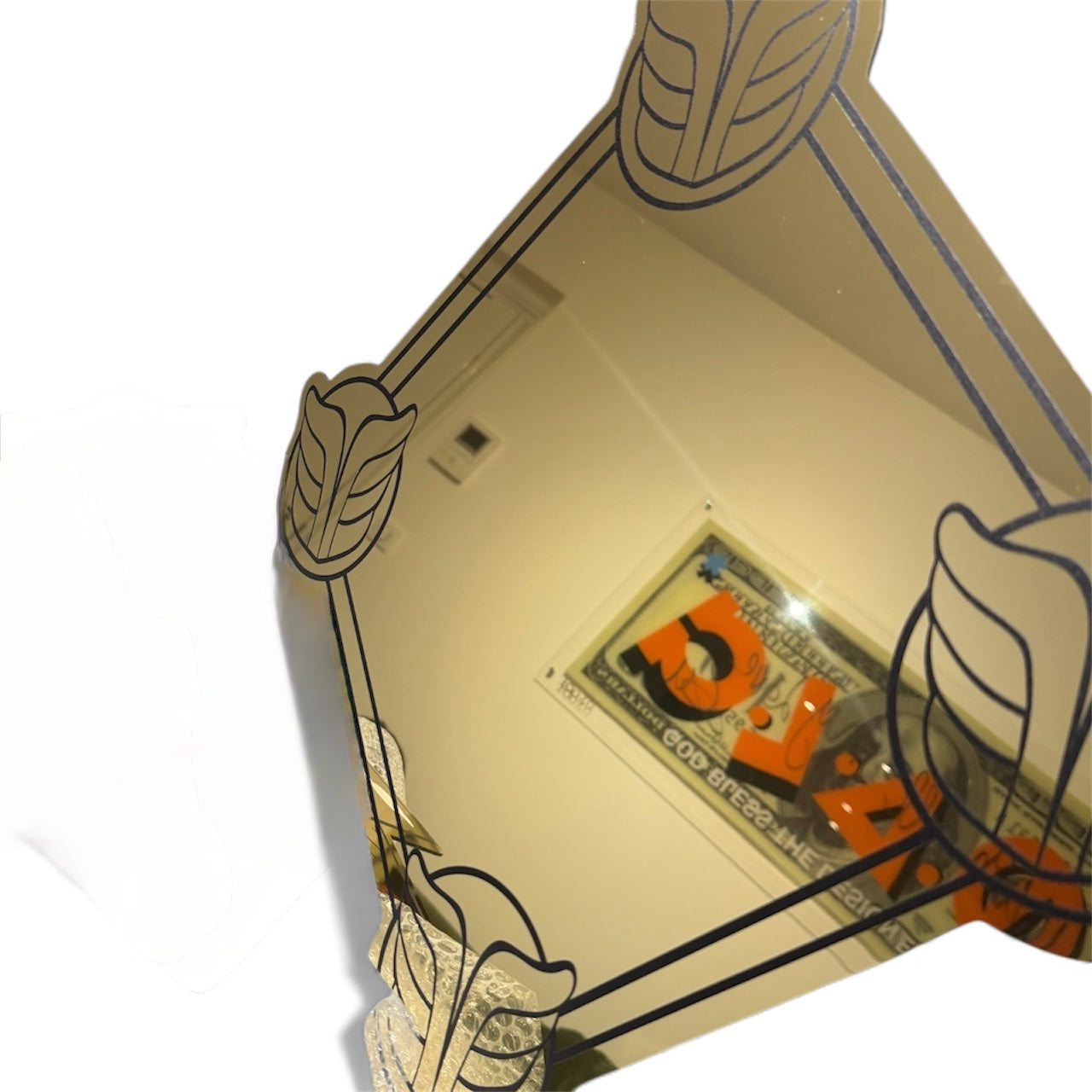 🇫🇷 Miroir Vintage &quot;Les Quatre veilleurs&quot; TALISMAN Or Suprême 13 cm - MIROIR MON BEAU MIROIR