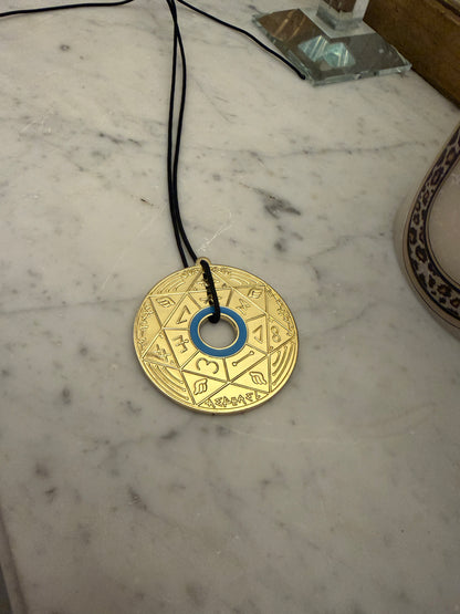 Pendentif Pentacle Kabbalistique de Lumière et d&