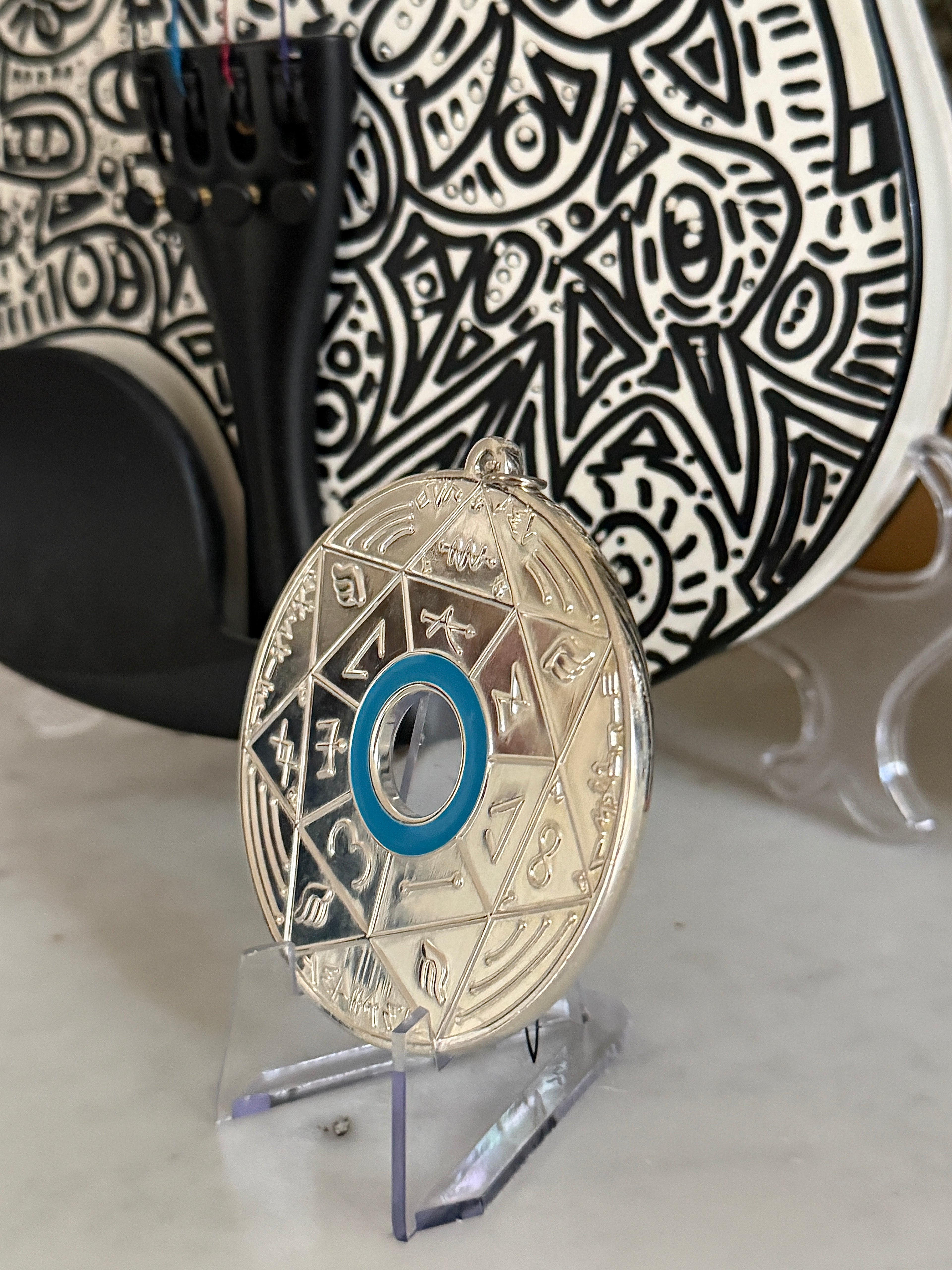 Chevalet Pentacle TRINITY Silver -  La Roue des 7 Sceaux - Édition signée de la main de LA CONNAISSANCE - Limited Edition