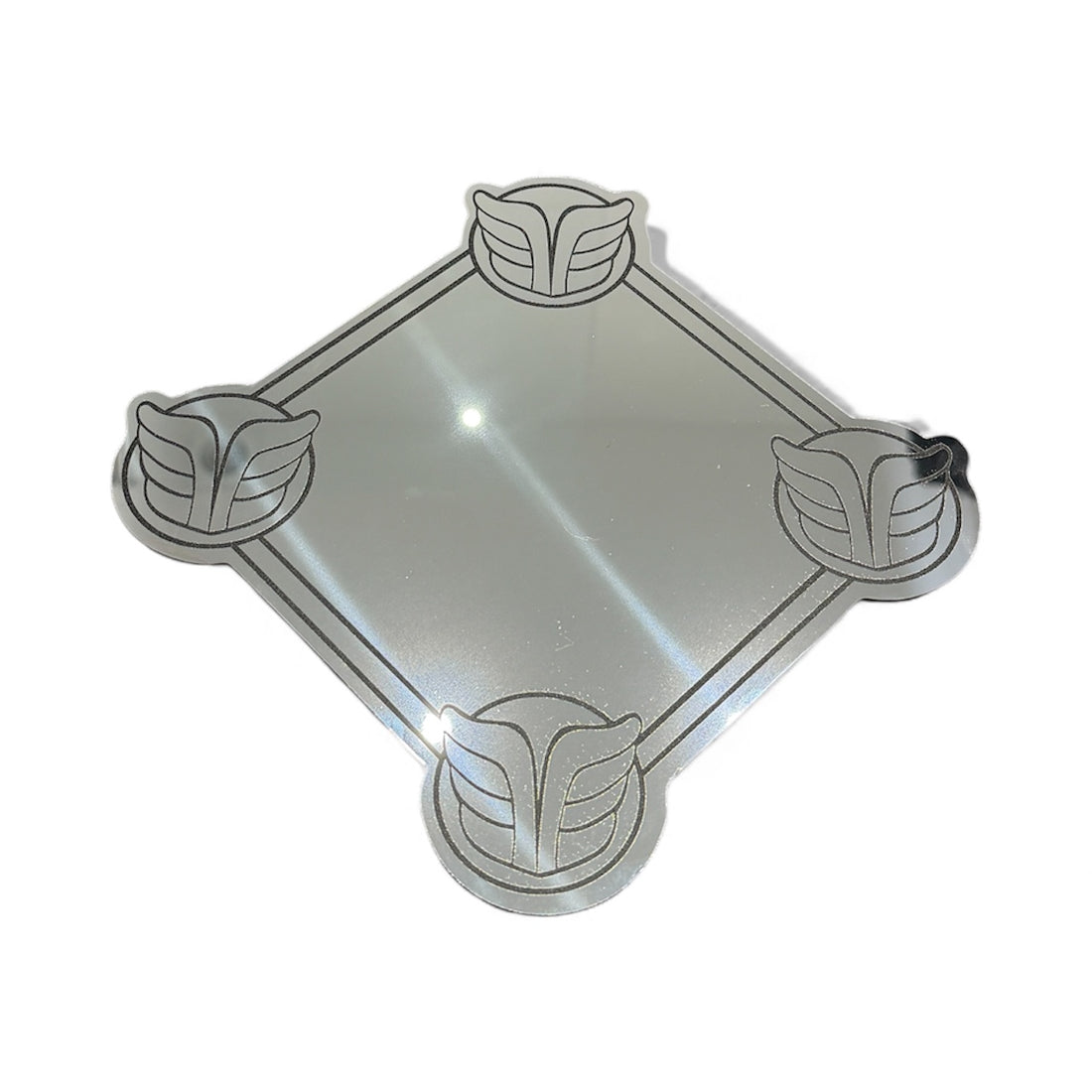 🇫🇷 Miroir Vintage TALISMAN Argent 49 cm - MIROIR MON BEAU MIROIR