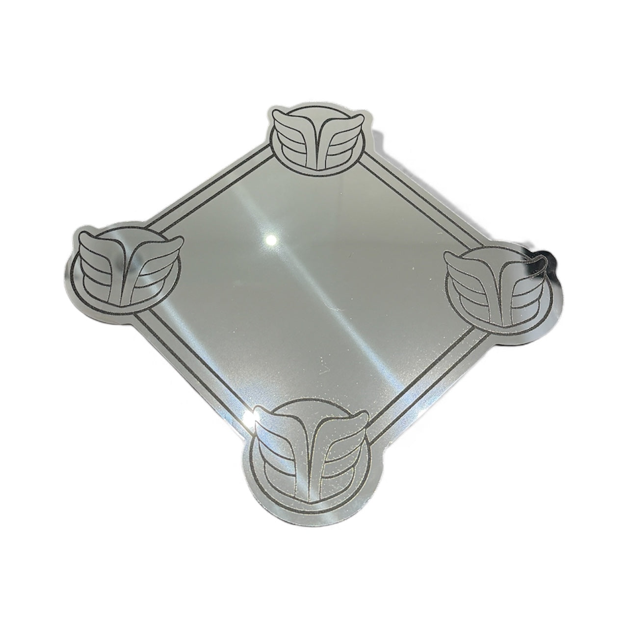 🇫🇷 Miroir Vintage TALISMAN Argent 49 cm - MIROIR MON BEAU MIROIR