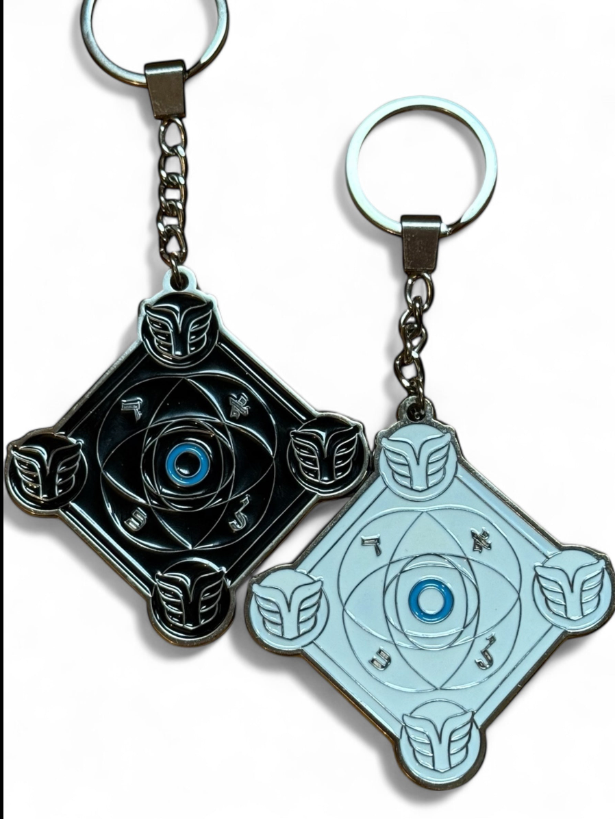 Talismans Kabbalistiques Jumeaux SEPHIRA DUALIS Black &amp; White Limited Edition - Option Pendentif ou Porte-clé