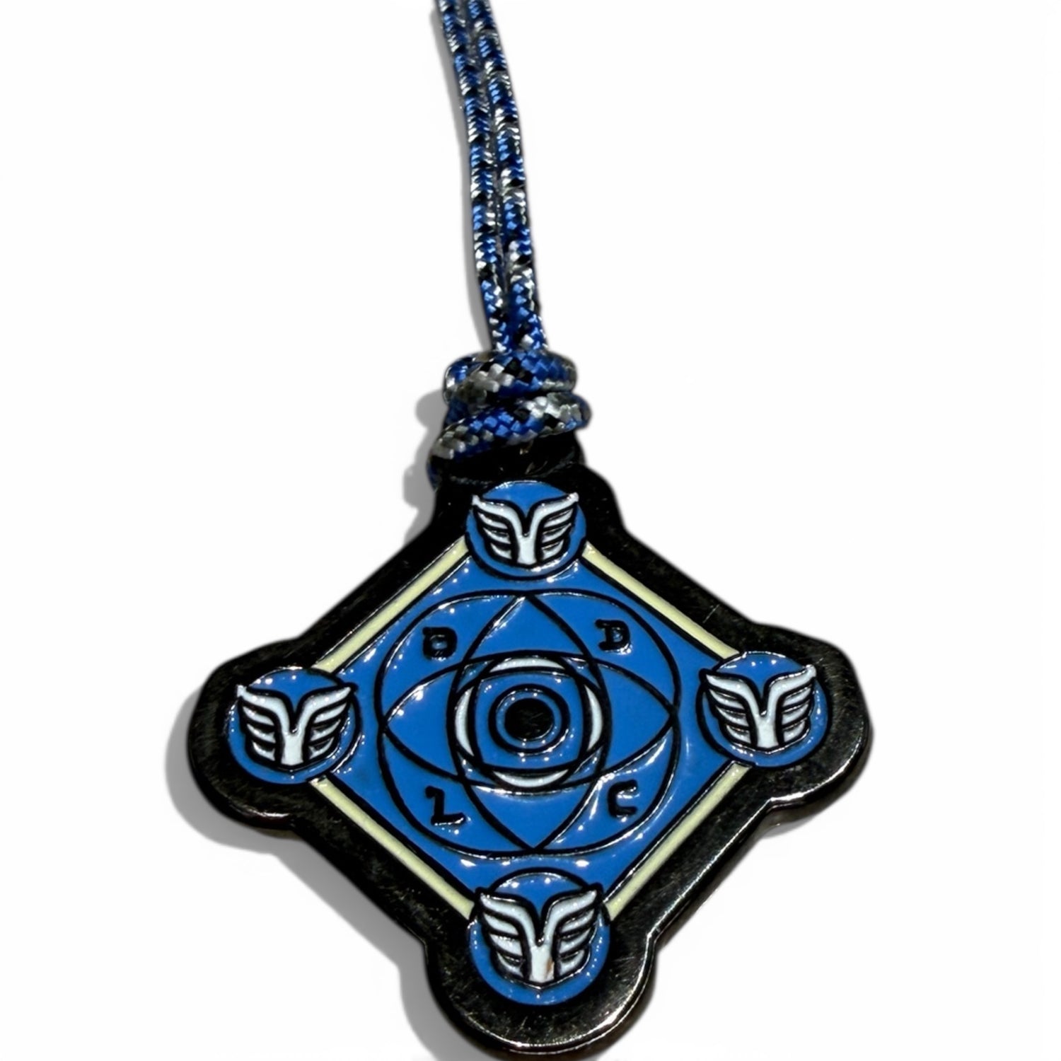 Pendentif Talisman Kabbalistique KOUMAZ Blue &amp; Black - Limited Edition