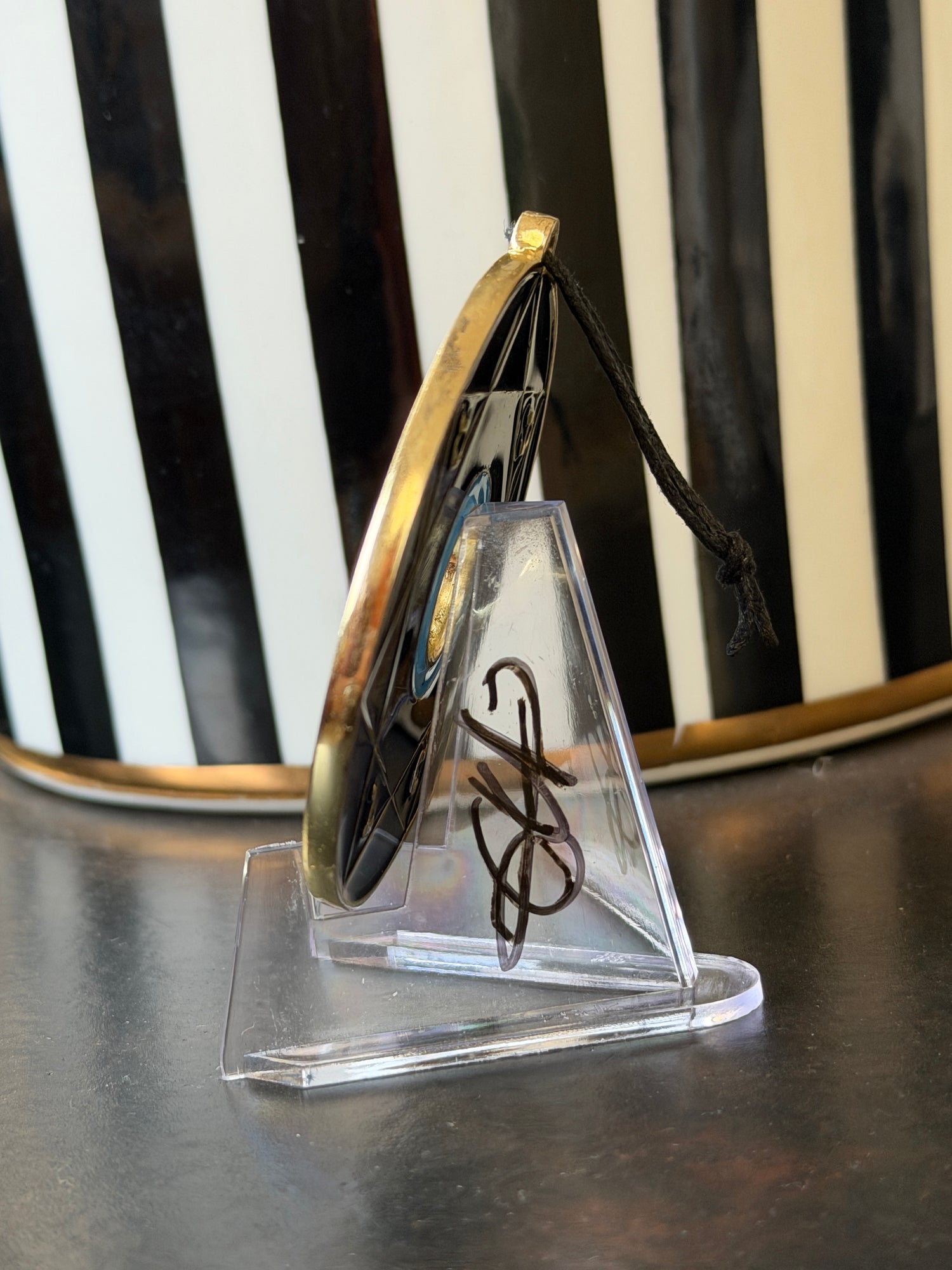 Chevalet Pentacle TRINITY Black &amp; Gold -  La Roue des 7 Sceaux - Édition signée de la main de LA CONNAISSANCE - Limited Edition