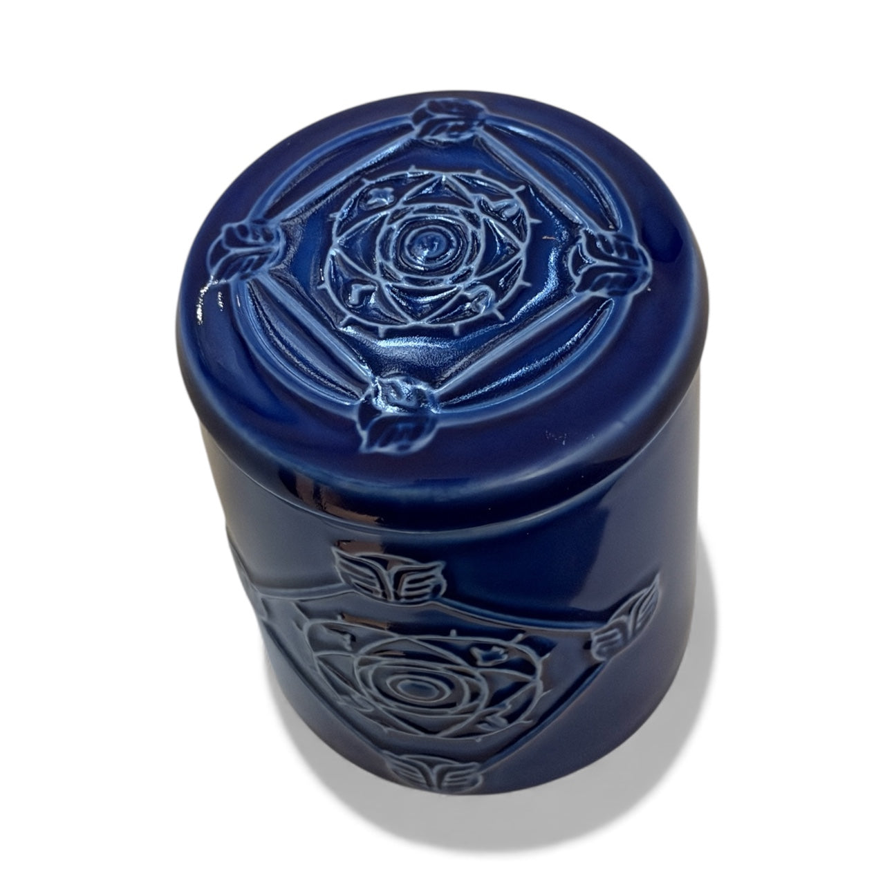 Bougie NERTAMID Bleue parfumée Miel Cannelle