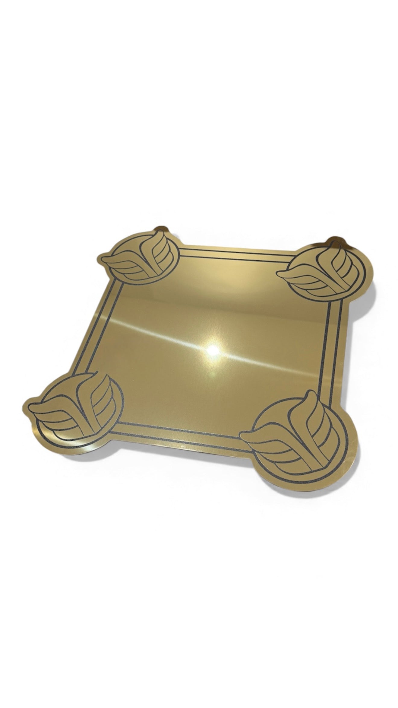 🇫🇷 Miroir Vintage &quot;Le Trône des Quatre Ailes&quot; TALISMAN Or Suprême 49 cm - MIROIR MON BEAU MIROIR