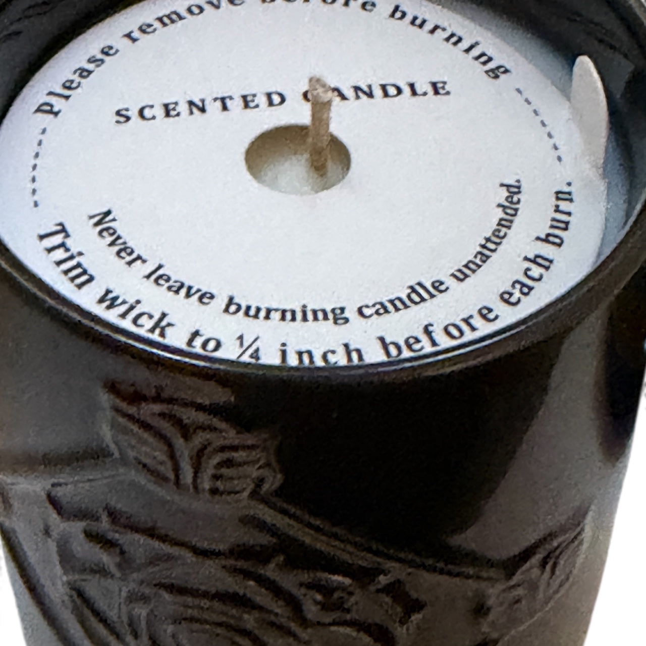 Bougie NERTAMID Noire parfumée Miel Cannelle