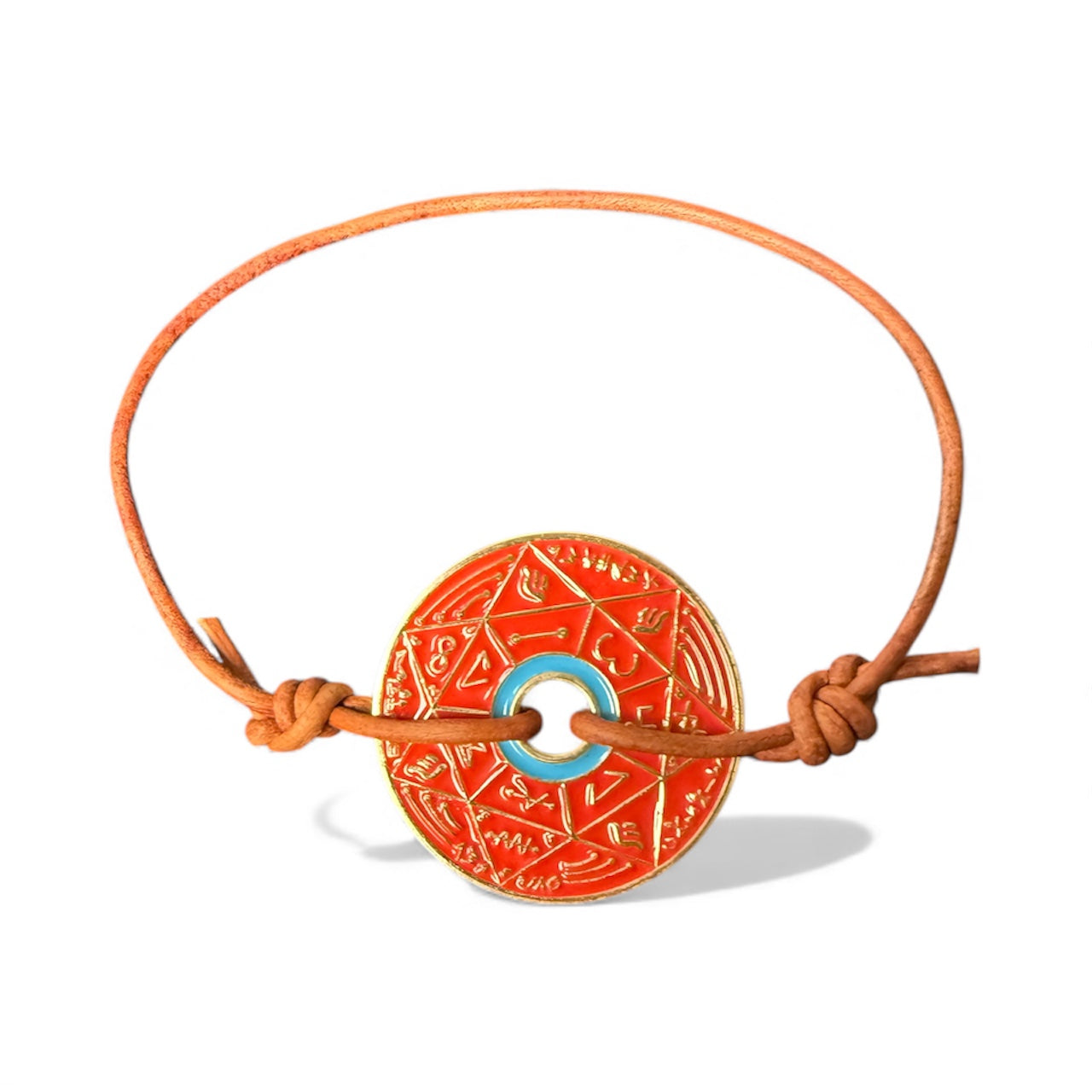 Bracelet Pentacle Kabbalistique TRINITY TSAMID Red &amp; Gold - Limited Edition