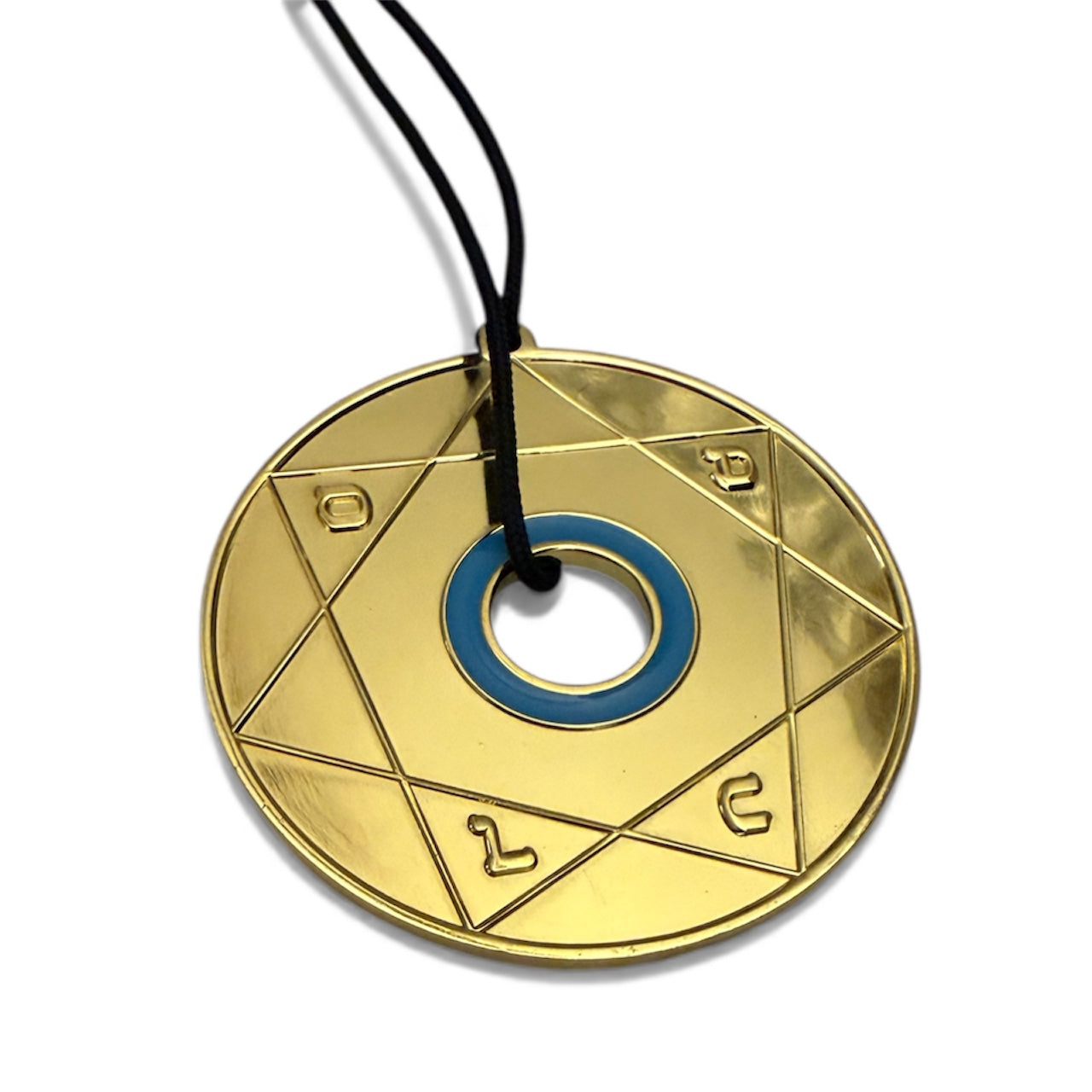 Pendentif Pentacle Kabbalistique de Lumière et d&