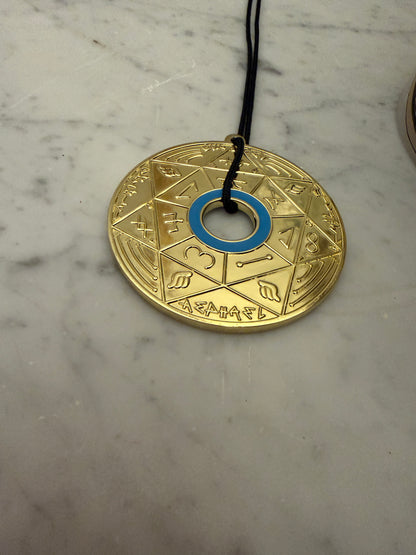 Pendentif Pentacle Kabbalistique de Lumière et d&