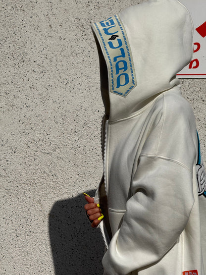LE GOHEL Off-White &amp; Blue - Hoodie Limited Edition