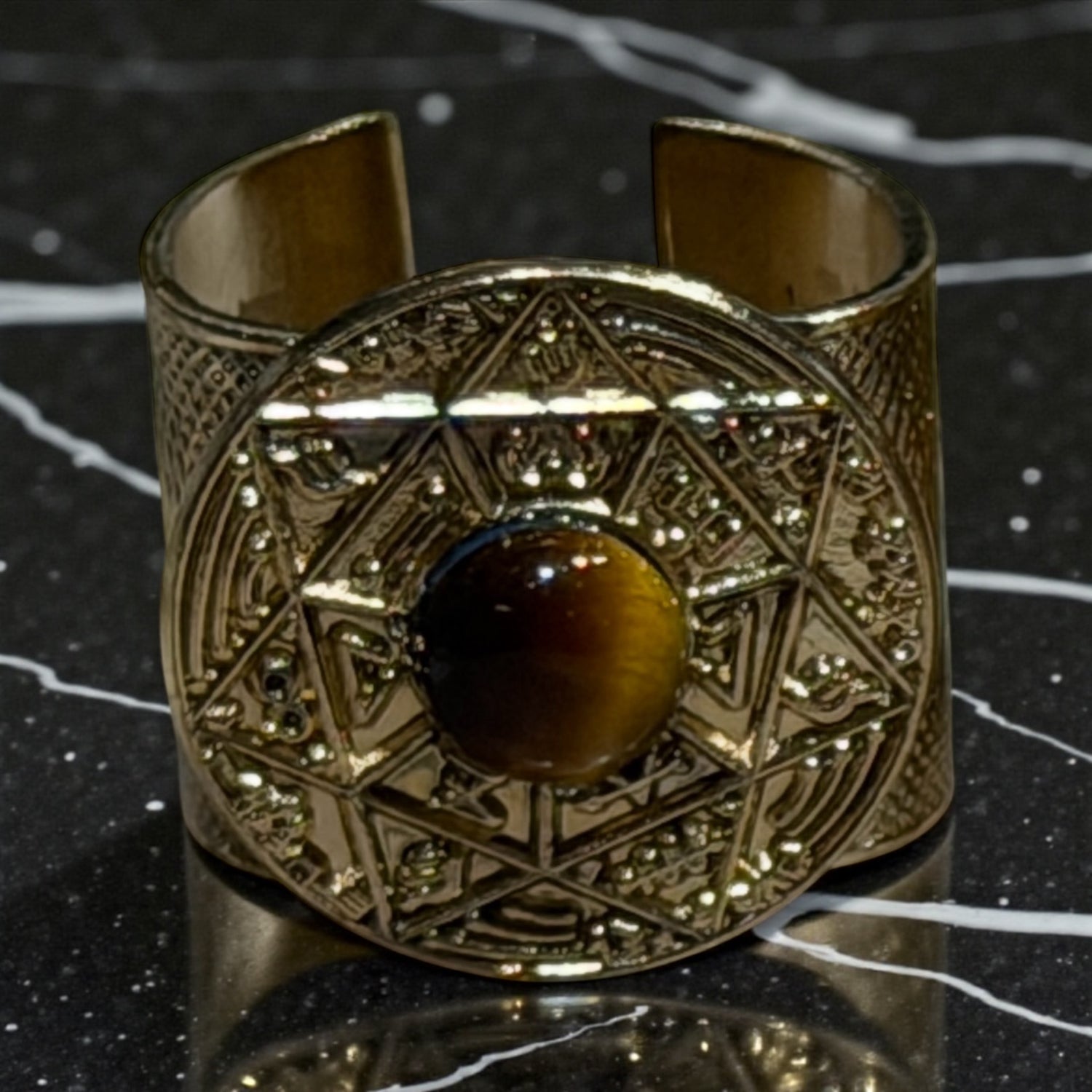 TRINITY KNOWING ONE — Sceau salomonien de la Connaissance incarnée | Gold — Œil du Tigre