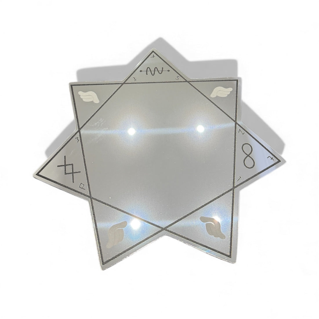 🇫🇷 Miroir Vintage TRINITY Argent 49 cm - MIROIR MON BEAU MIROIR