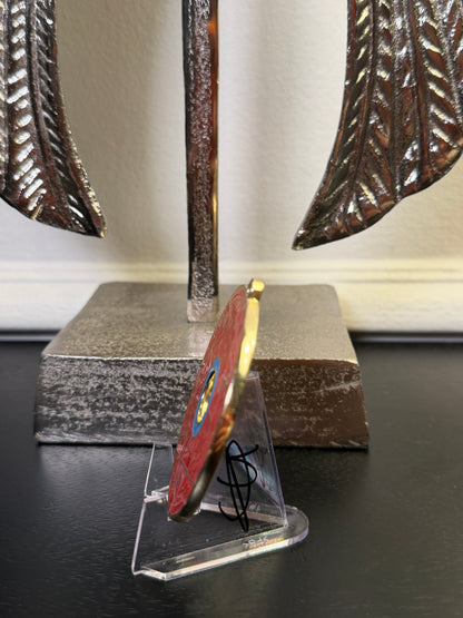 Chevalet Pentacle TRINITY Red &amp; Gold - La roue des 7 sceaux - Édition signée de la main de la CONNAISSANCE - Limited Edition