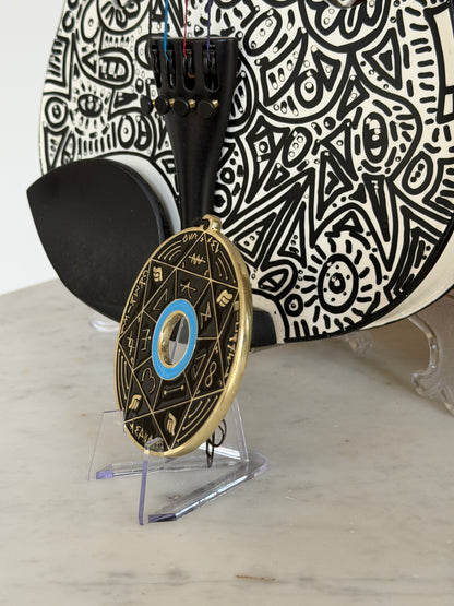 Chevalet Pentacle TRINITY Black &amp; Gold -  La Roue des 7 Sceaux - Édition signée de la main de LA CONNAISSANCE - Limited Edition