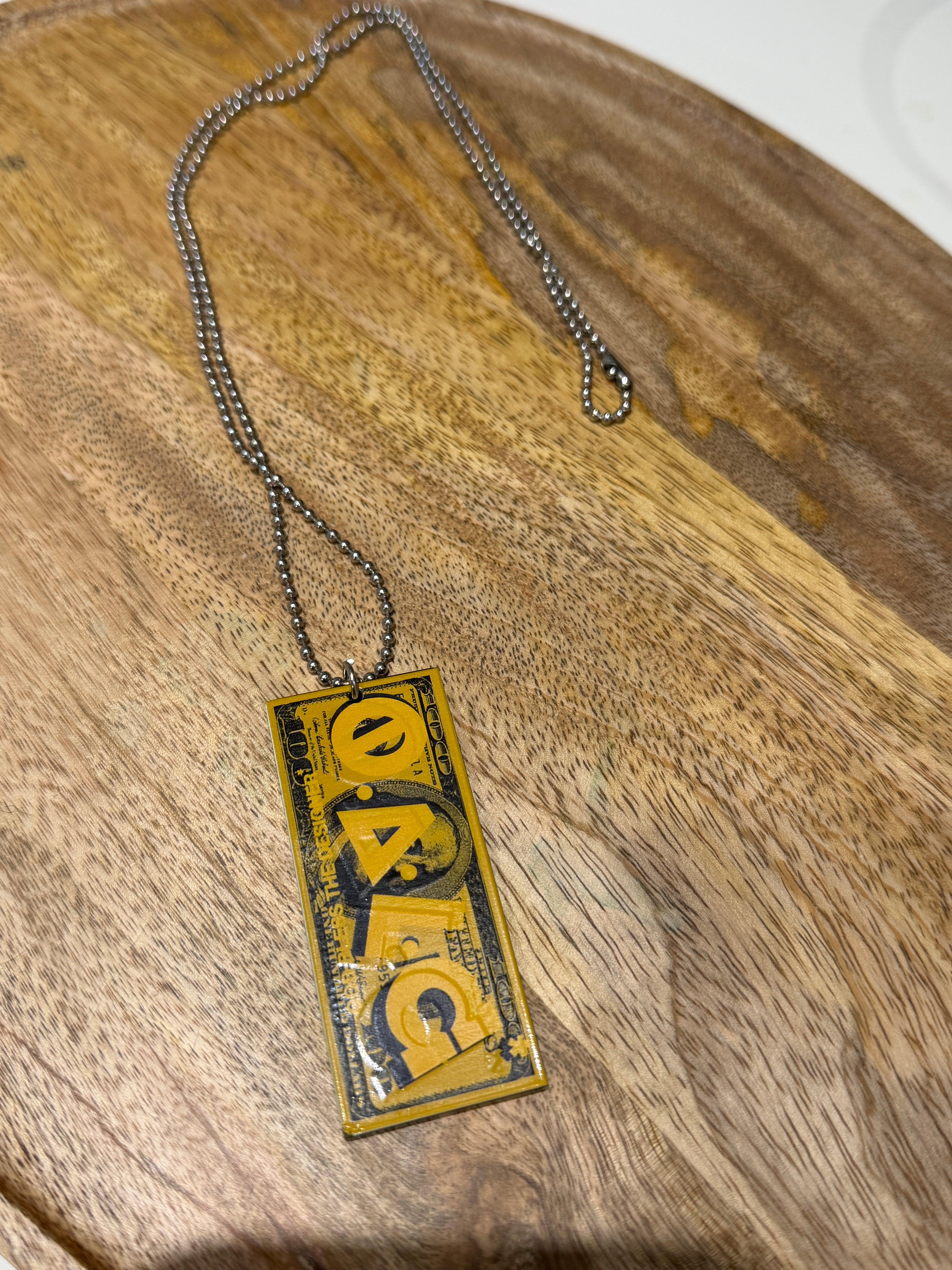 Pendentif SHEFA Full Yellow – Chaîne militaire - Édition Mythique de L&