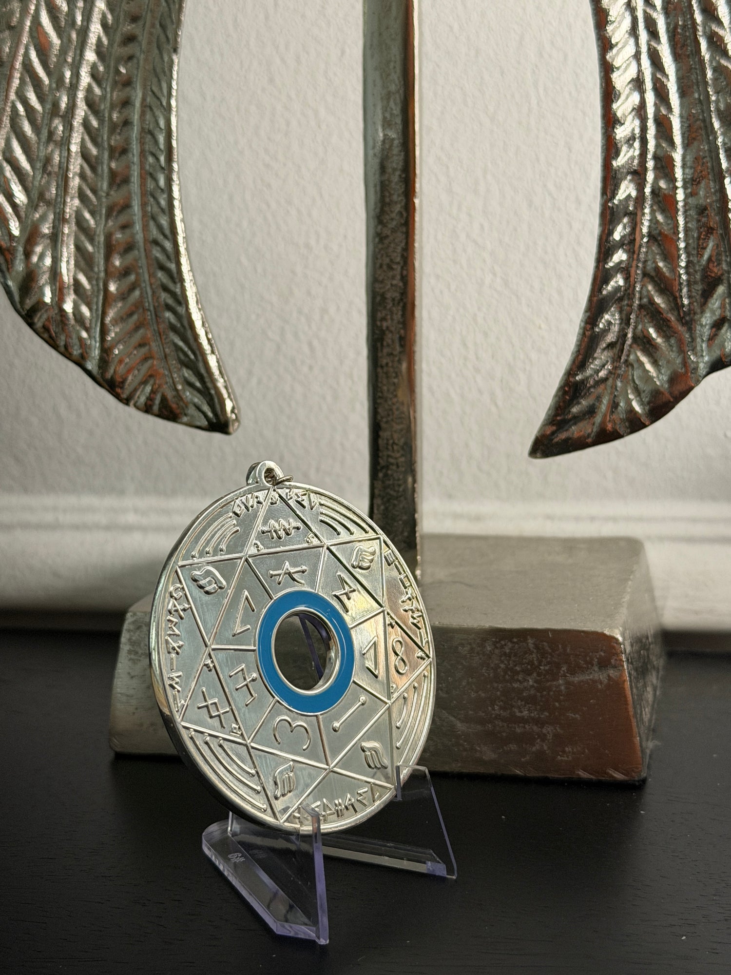 Chevalet Pentacle TRINITY Silver -  La Roue des 7 Sceaux - Édition signée de la main de LA CONNAISSANCE - Limited Edition