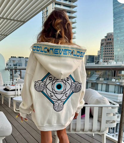 LE GOHEL Off-White &amp; Blue - Hoodie Limited Edition