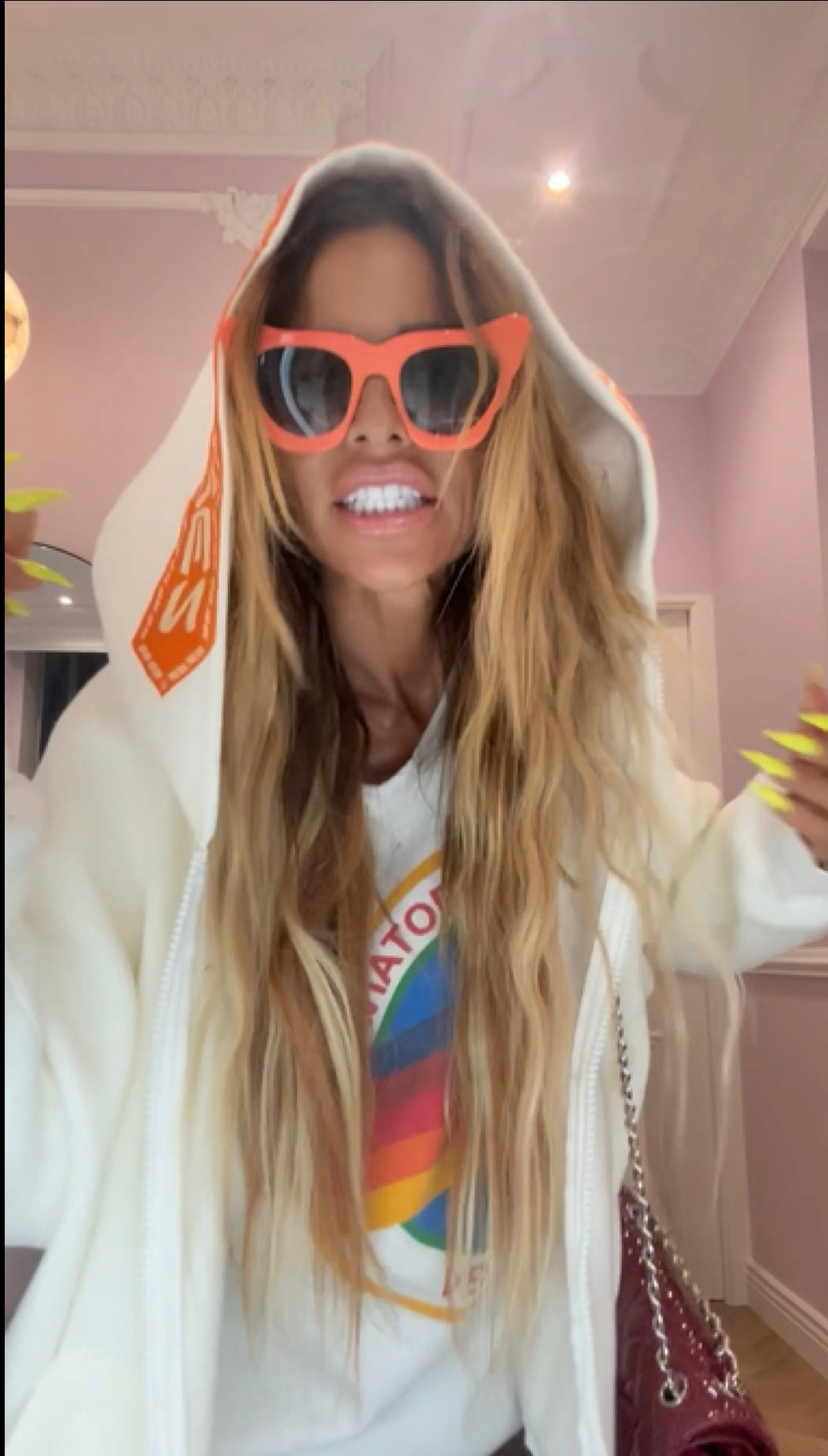 LE GOHEL White &amp; Orange - Hoodie Limited Edition