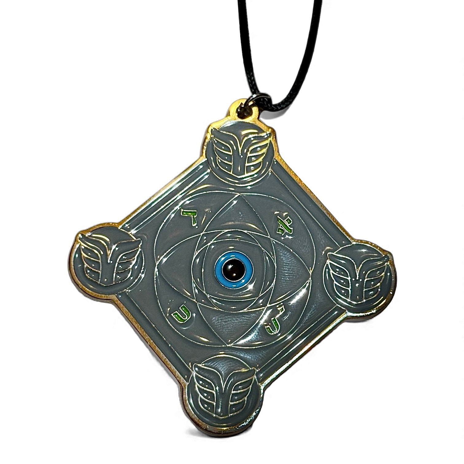 Talisman kabbalistique METATRON Gray &amp; Emeralde Green -  Limited Edition