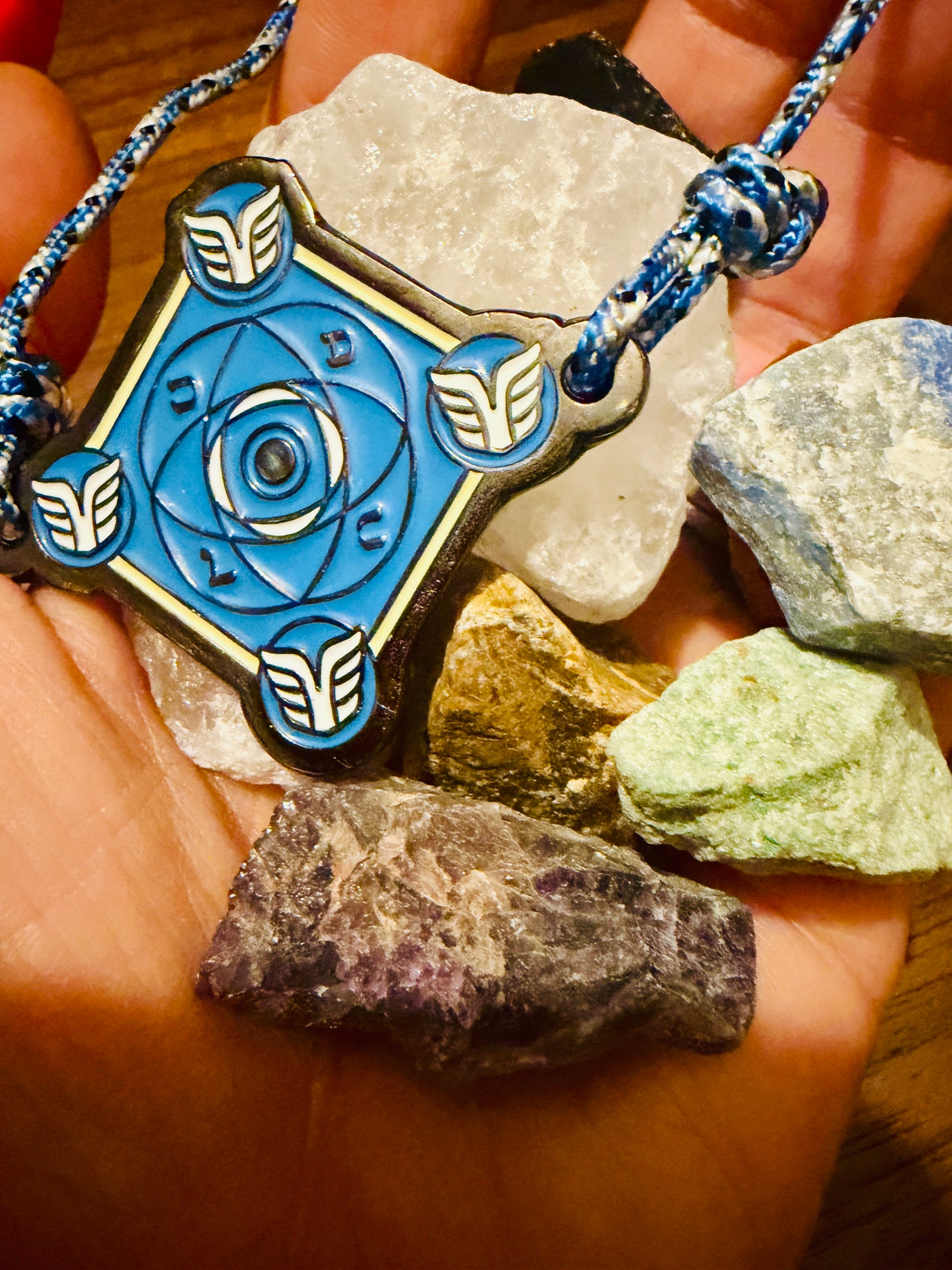 Bracelet Talisman Kabbalistique KOUMAZ Bleu Céleste - Limited Edition