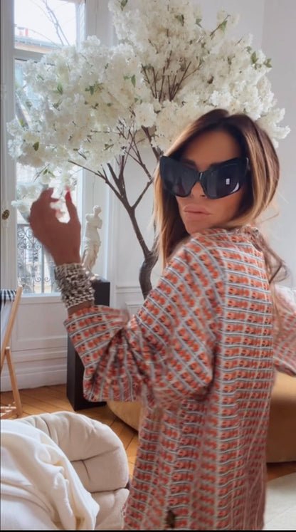 Ensemble CARRINGTON "Crystal" Original White &amp; Orange