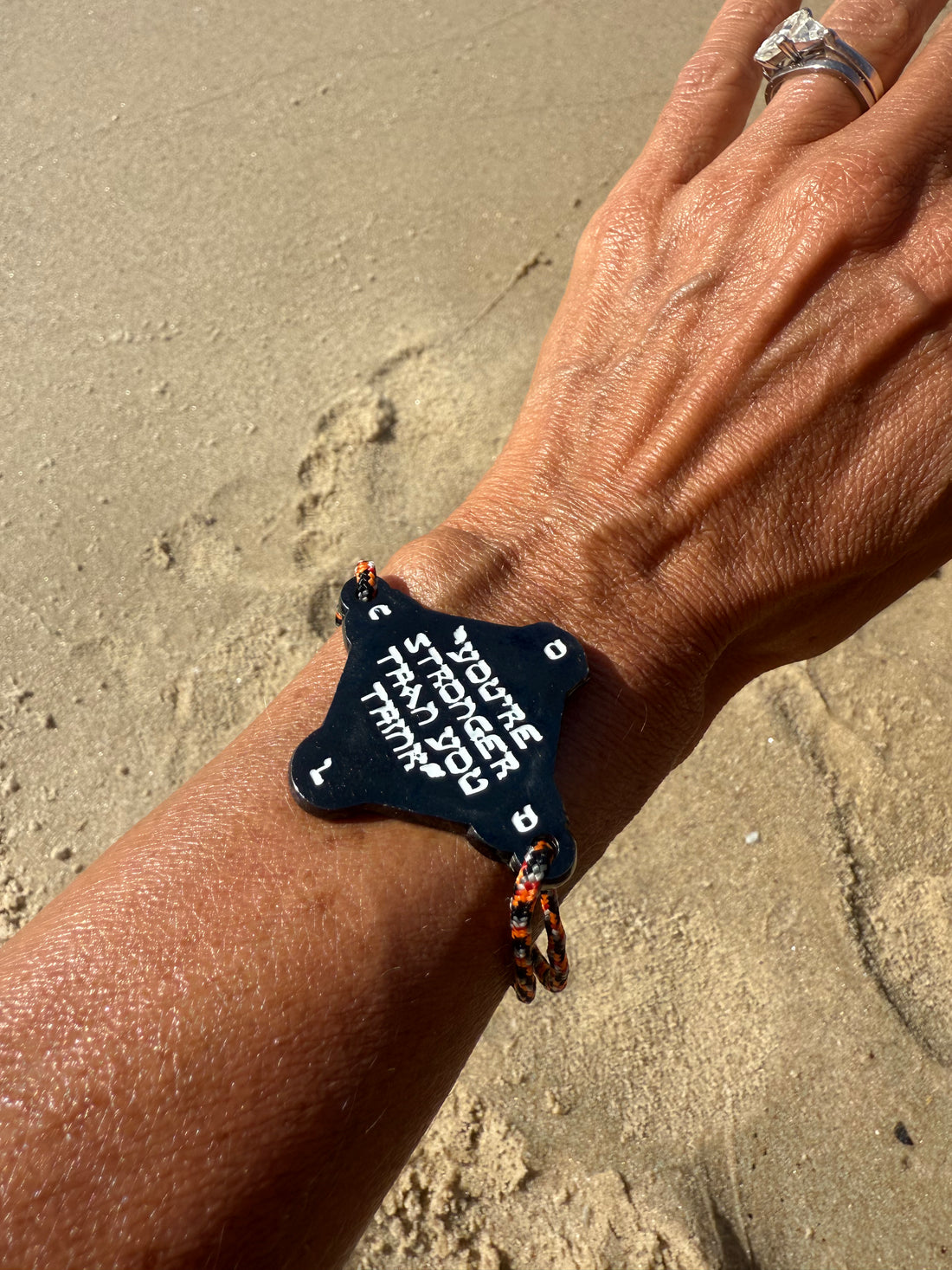 KOUMAZ Orange &amp; Blue - Bracelet Talisman Kabbalistique - Limited Edition