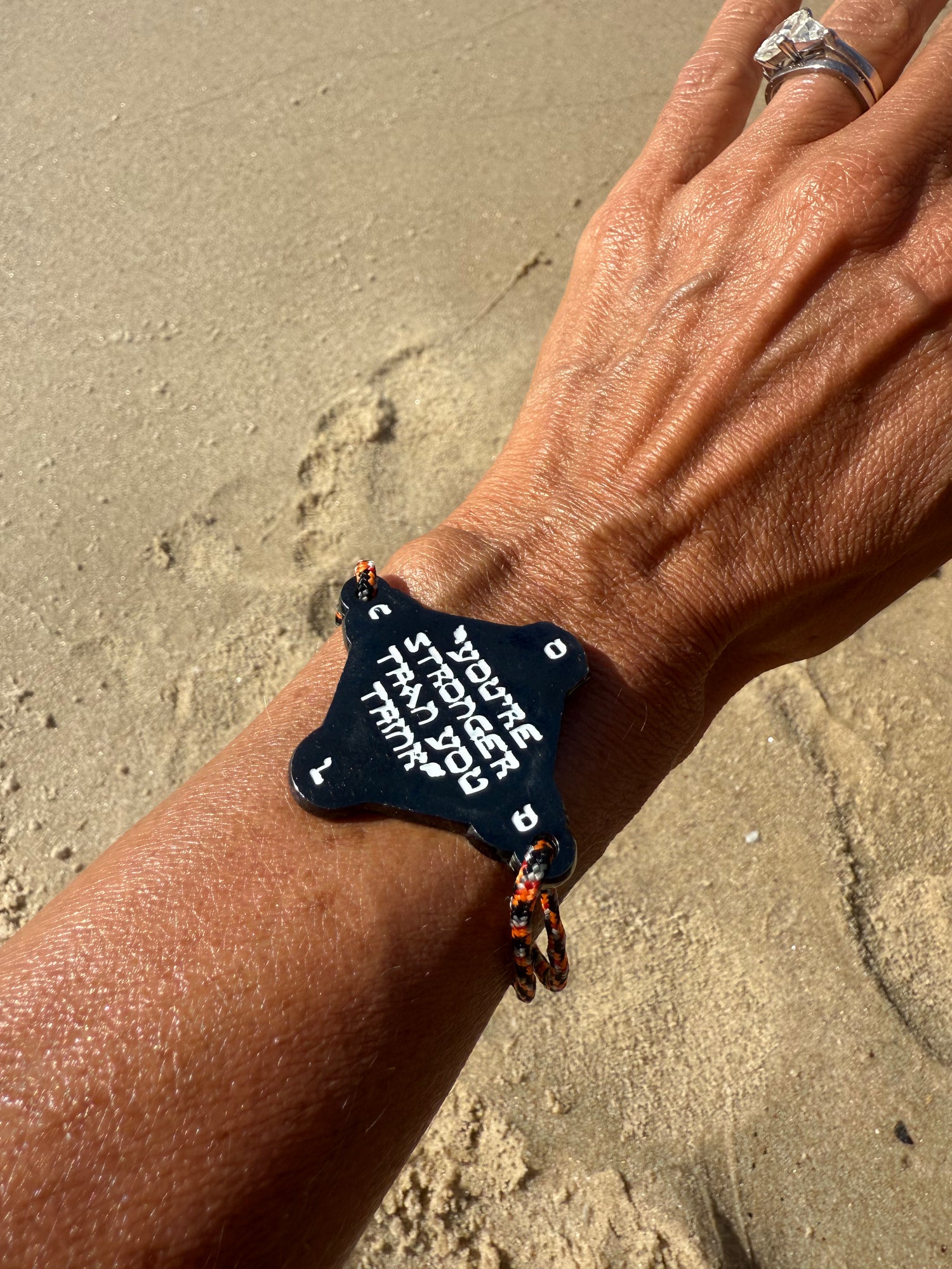 KOUMAZ Orange &amp; Blue - Bracelet Talisman Kabbalistique - Limited Edition