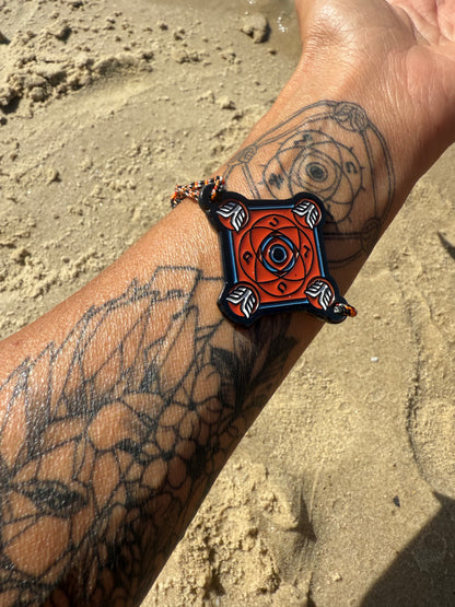 KOUMAZ Orange &amp; Blue - Bracelet Talisman Kabbalistique - Limited Edition