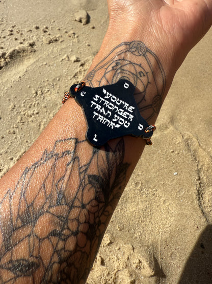 KOUMAZ Orange &amp; Blue - Bracelet Talisman Kabbalistique - Limited Edition