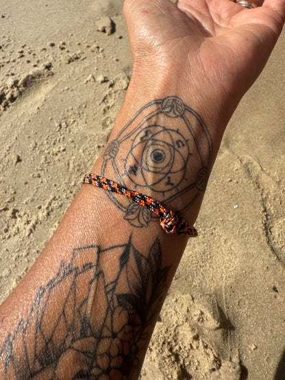 KOUMAZ Orange &amp; Blue - Bracelet Talisman Kabbalistique - Limited Edition