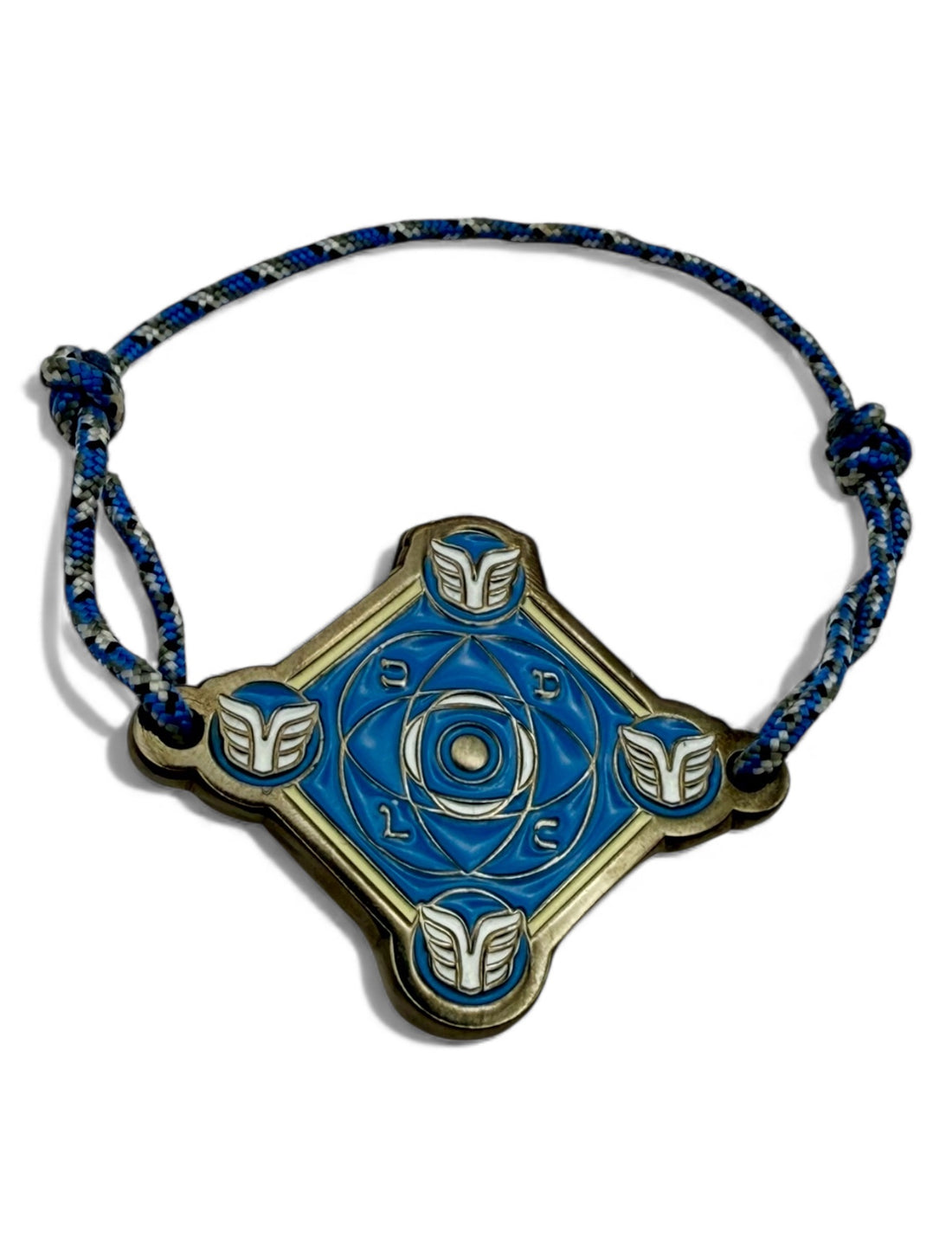 KOUMAZ Bleu Céleste  - Bracelet Talisman Kabbalistique - Limited Edition