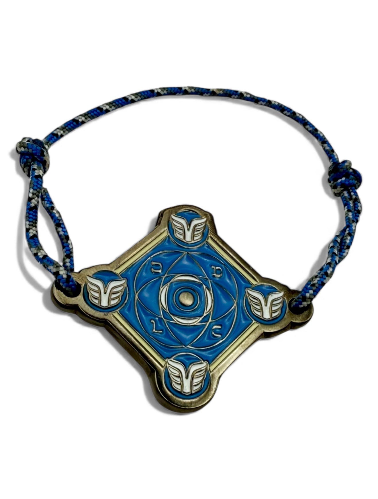 KOUMAZ Bleu Céleste  - Bracelet Talisman Kabbalistique - Limited Edition