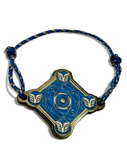 KOUMAZ Bleu Céleste  - Bracelet Talisman Kabbalistique - Limited Edition