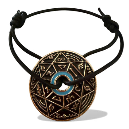 TSAMID TRINITY Black &amp; Gold - Bracelet Pentacle Kabbalistique -  Limited Edition