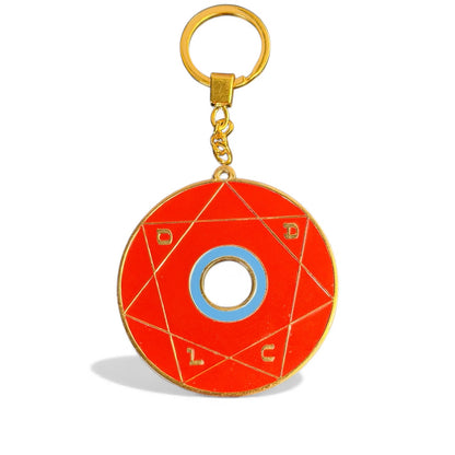 Porte-clés Pentacle kabbalistique TRINITY Red &amp; Gold - Limited Edition