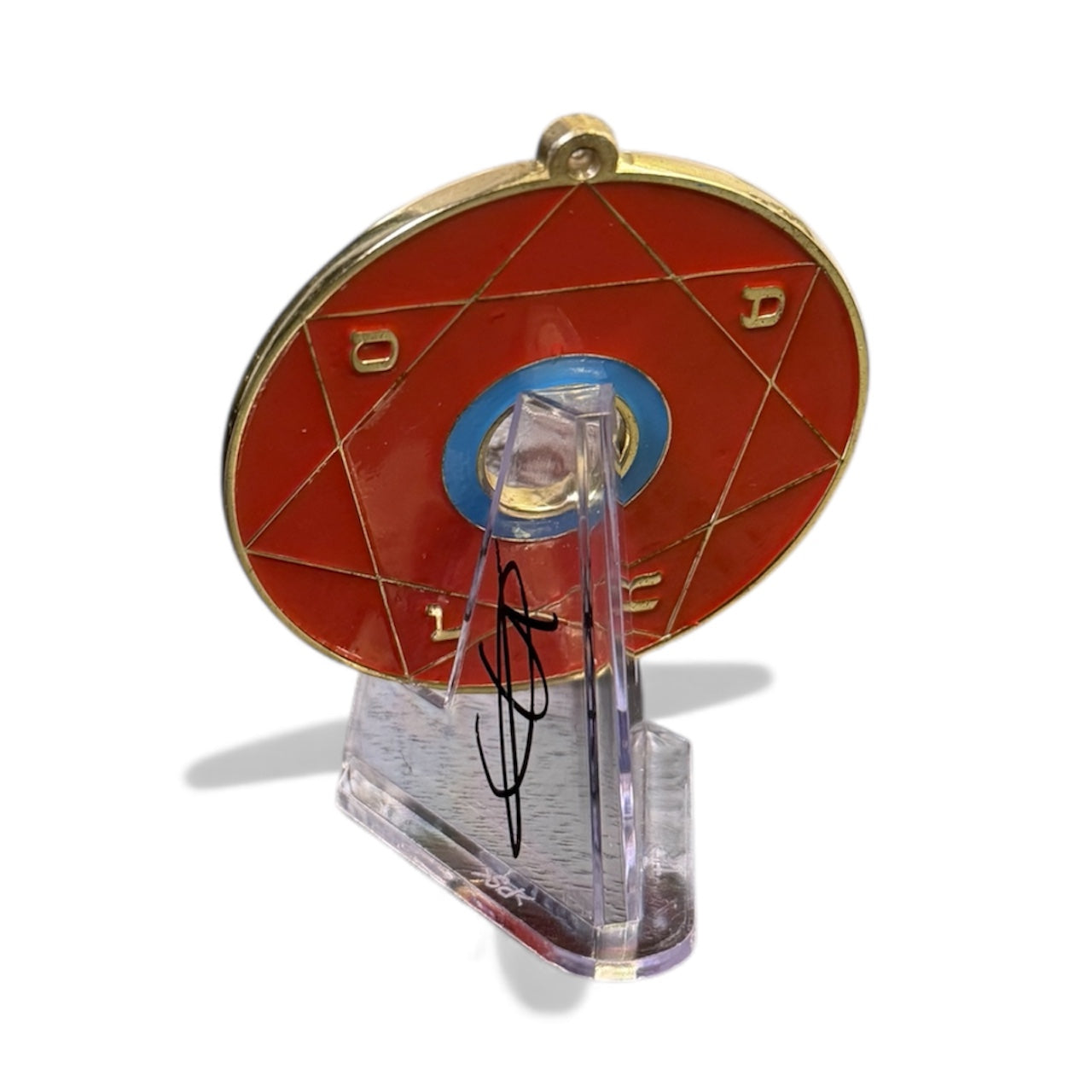 Chevalet Pentacle TRINITY Red &amp; Gold - La roue des 7 sceaux - Édition signée de la main de la CONNAISSANCE - Limited Edition