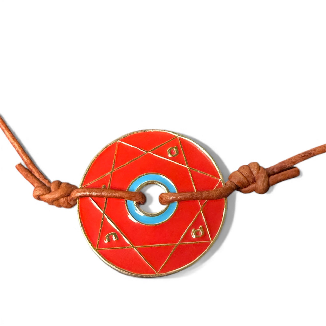 Pentacle Kabbalistique TRINITY TSAMID Red &amp; Gold  - Limited Edition