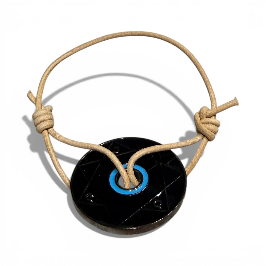 Bracelet Pentacle Kabbalistique TRINITY TSAMID NOX Full Black &amp; Turquoise - Limited Edition