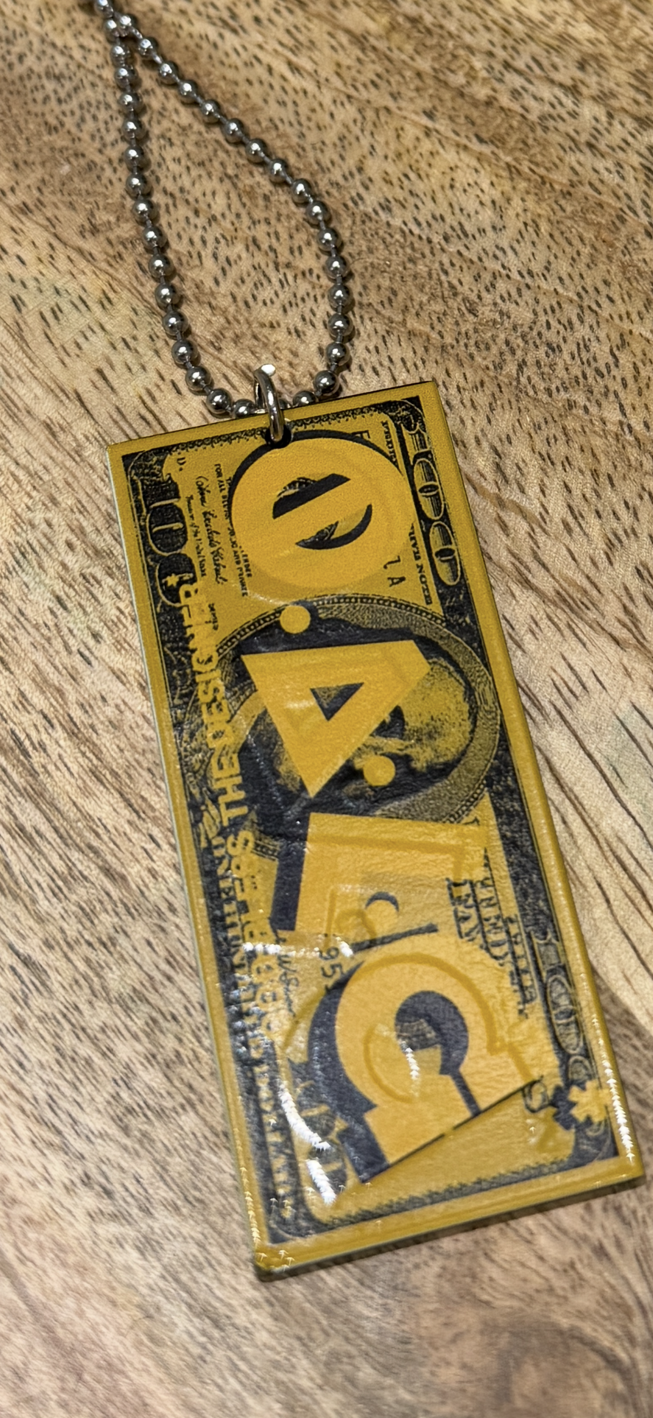 Pendentif SHEFA Full Yellow – Chaîne militaire - Édition Mythique de L&